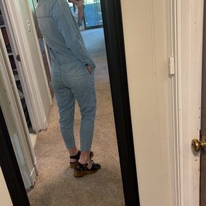 Volcom lightweight denim jumpsuit, Medium
